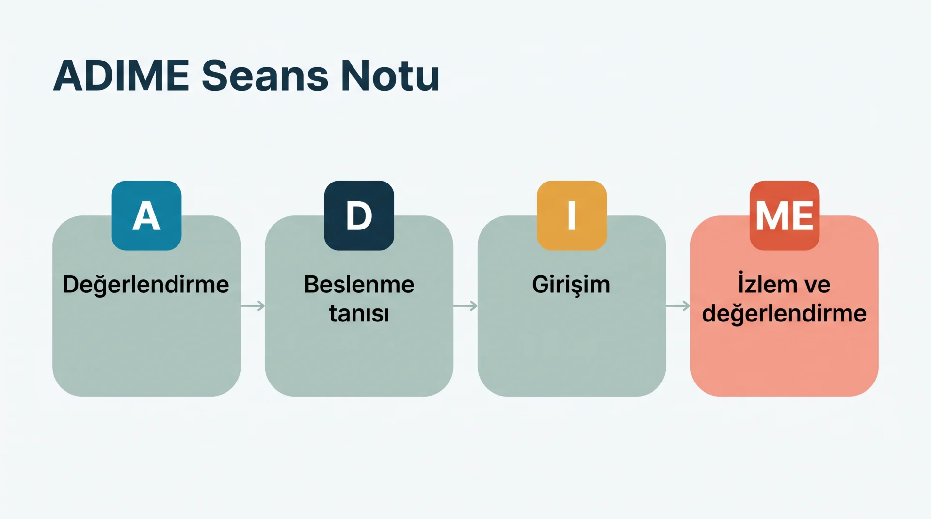 ADIME Seans Notu şeması